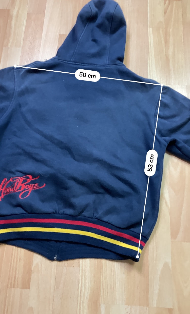 Hoodboyz zip hoodie hiphop - Size - vintage - ample - brodé - 1990s - 2000s - cybery2k - rare Bigshopstyle