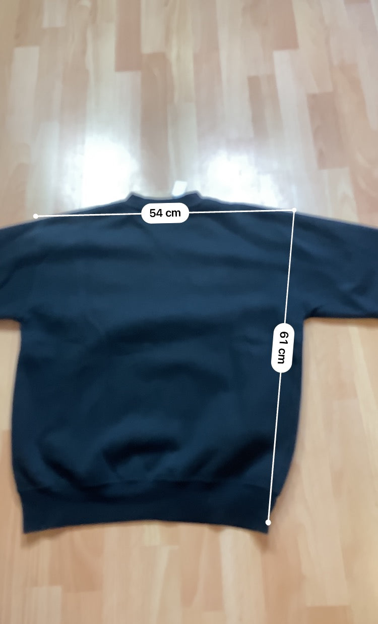 Crewneck BLK1 hiphop - Size M - vintage - ample - brodé - 1990s - 2000s - cybery2k - rare Bigshopstyle