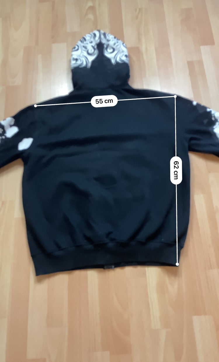 Hoodie Zip EckoUNLTD hiphop - Size L - vintage - ample - brodé - 1990s - 2000s - cybery2k - rare