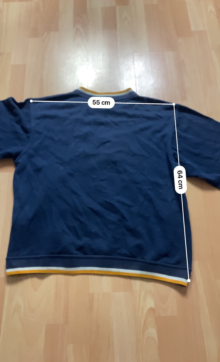 Crewneck Fishbone hiphop - Size L - vintage - ample - brodé - 1990s - 2000s - cybery2k - rare