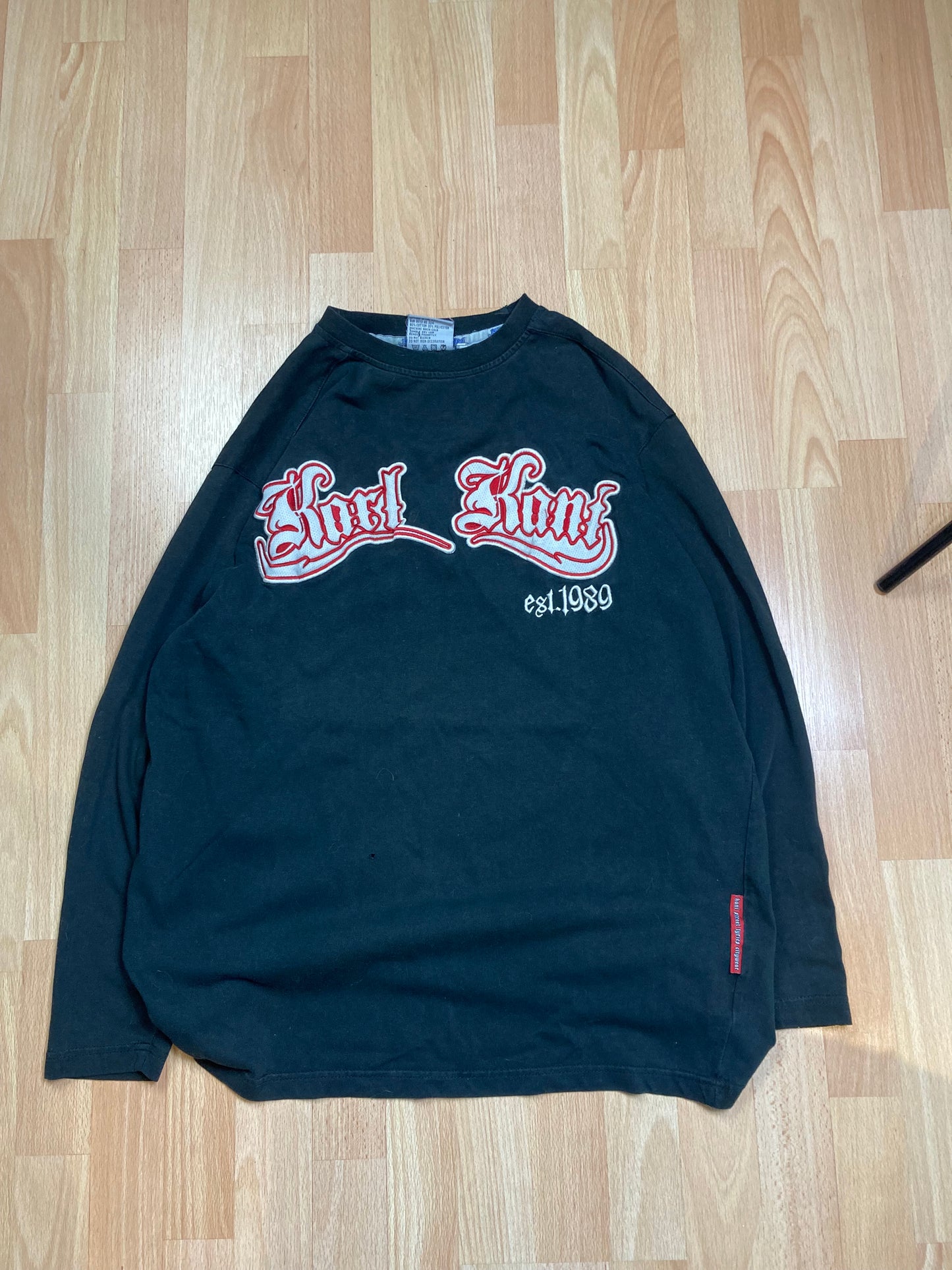 Longsleeve Karlkani hiphop - Size M - vintage - ample - brodé - 1990s - 2000s - cybery2k - rare