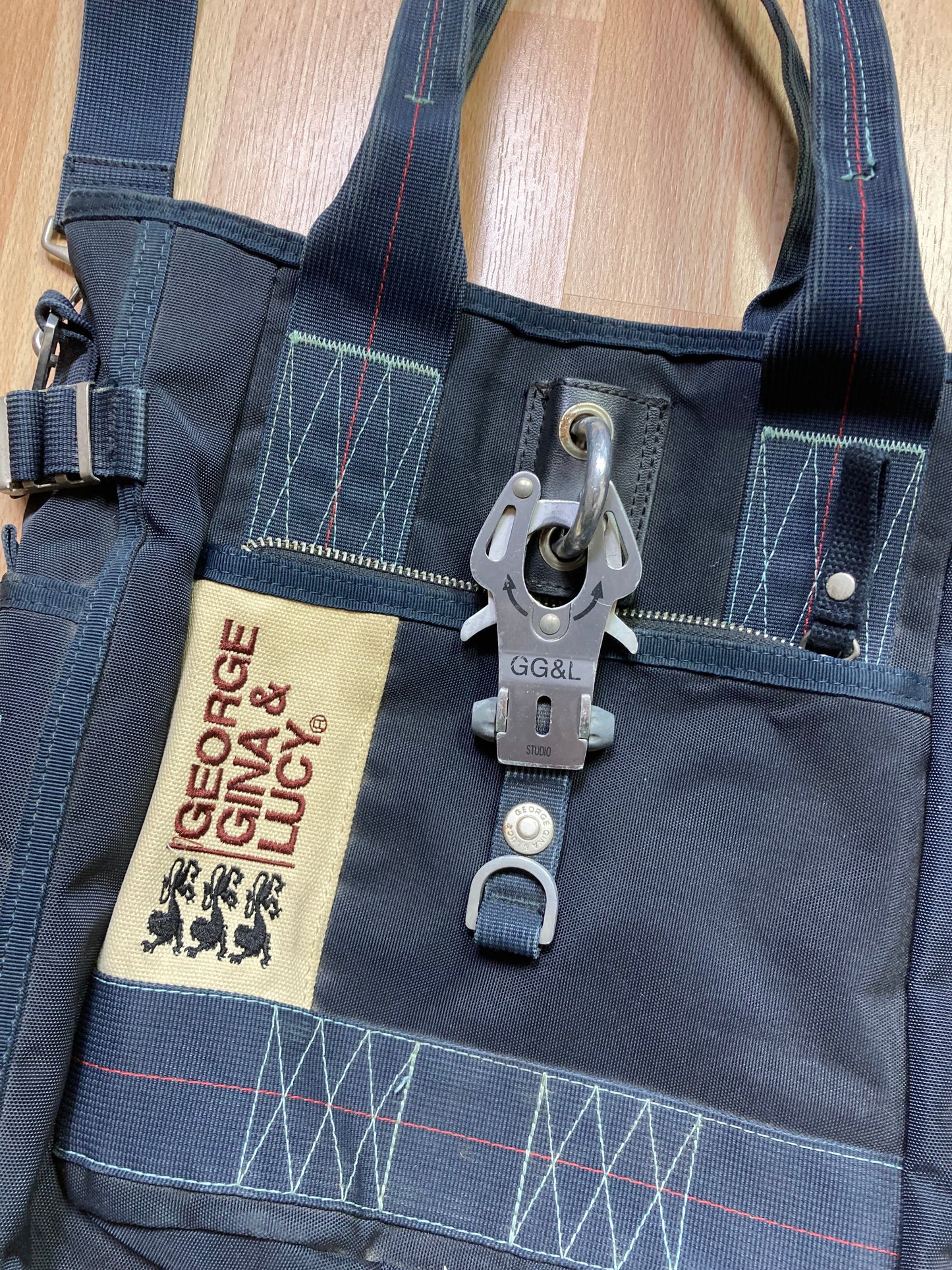 George gina & Lucy Bag - vintage - ample - brodé - 1990s - 2000s - cybery2k - rare