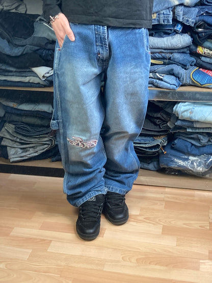 WYX baggy hiphop - Size M - vintage - ample - brodé - 1990s - 2000s - cybery2k - rare