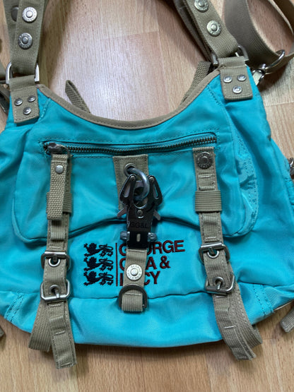 George gina & Lucy Bag - vintage - ample - brodé - 1990s - 2000s - cybery2k - rare