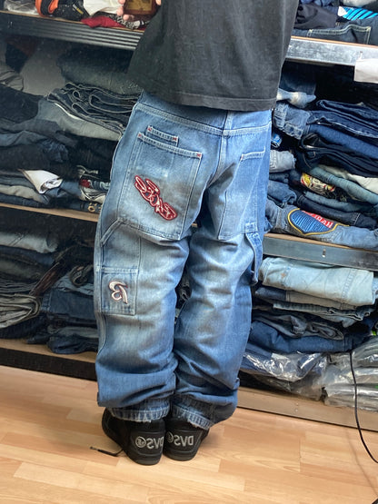 WYX baggy hiphop - Size M - vintage - ample - brodé - 1990s - 2000s - cybery2k - rare