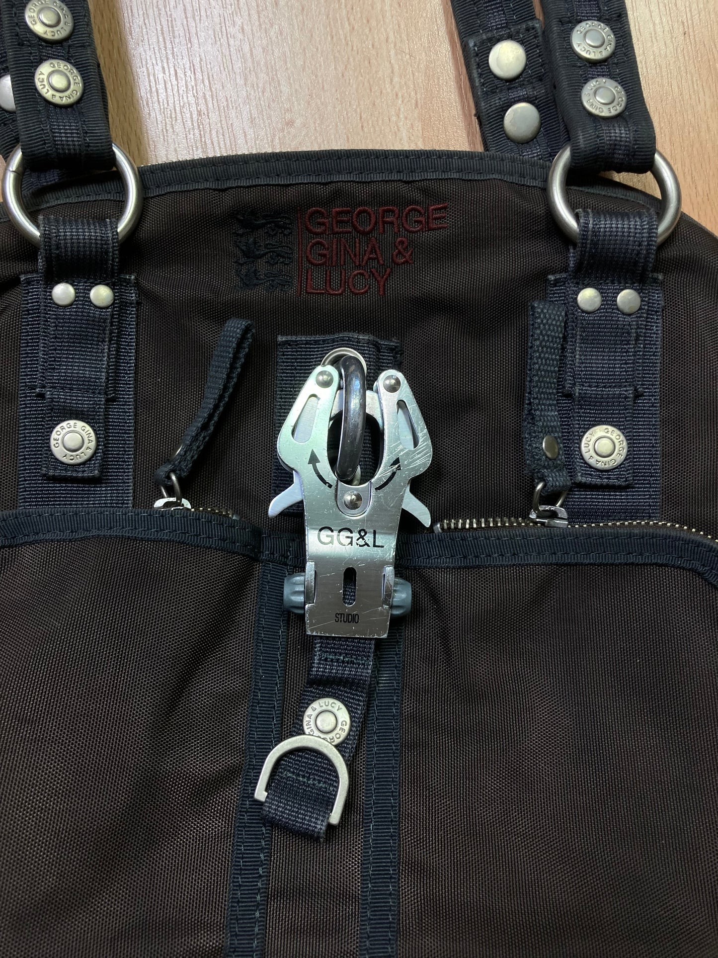 George gina & Lucy Bag - vintage - ample - brodé - 1990s - 2000s - cybery2k - rare