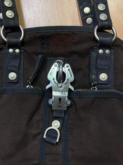 George gina & Lucy Bag - vintage - ample - brodé - 1990s - 2000s - cybery2k - rare