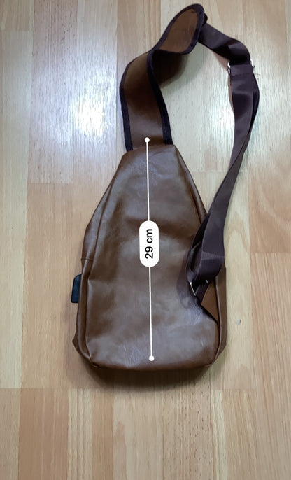 leather style Bag - vintage - ample - brodé - 1990s - 2000s - cybery2k - rare