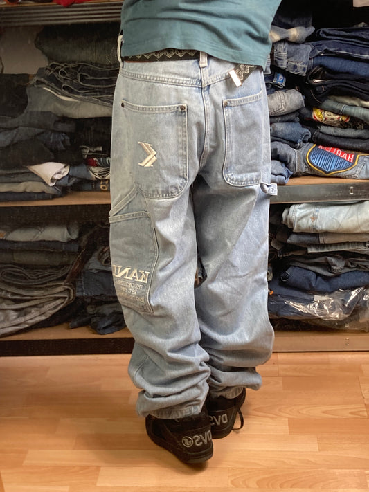 Karlkani baggy hiphop - Size M - vintage - ample - brodé - 1990s - 2000s - cybery2k - rare