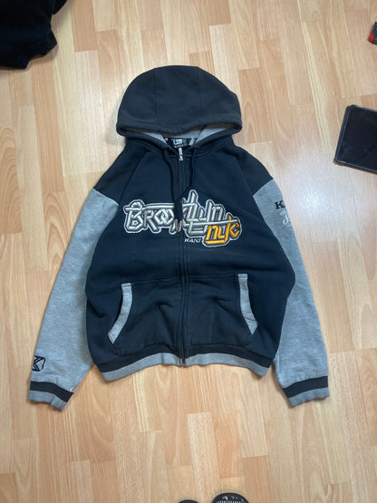 Pull zip Karlkani hiphop - Size M - vintage - ample - brodé - 1990s - 2000s - cybery2k - rare