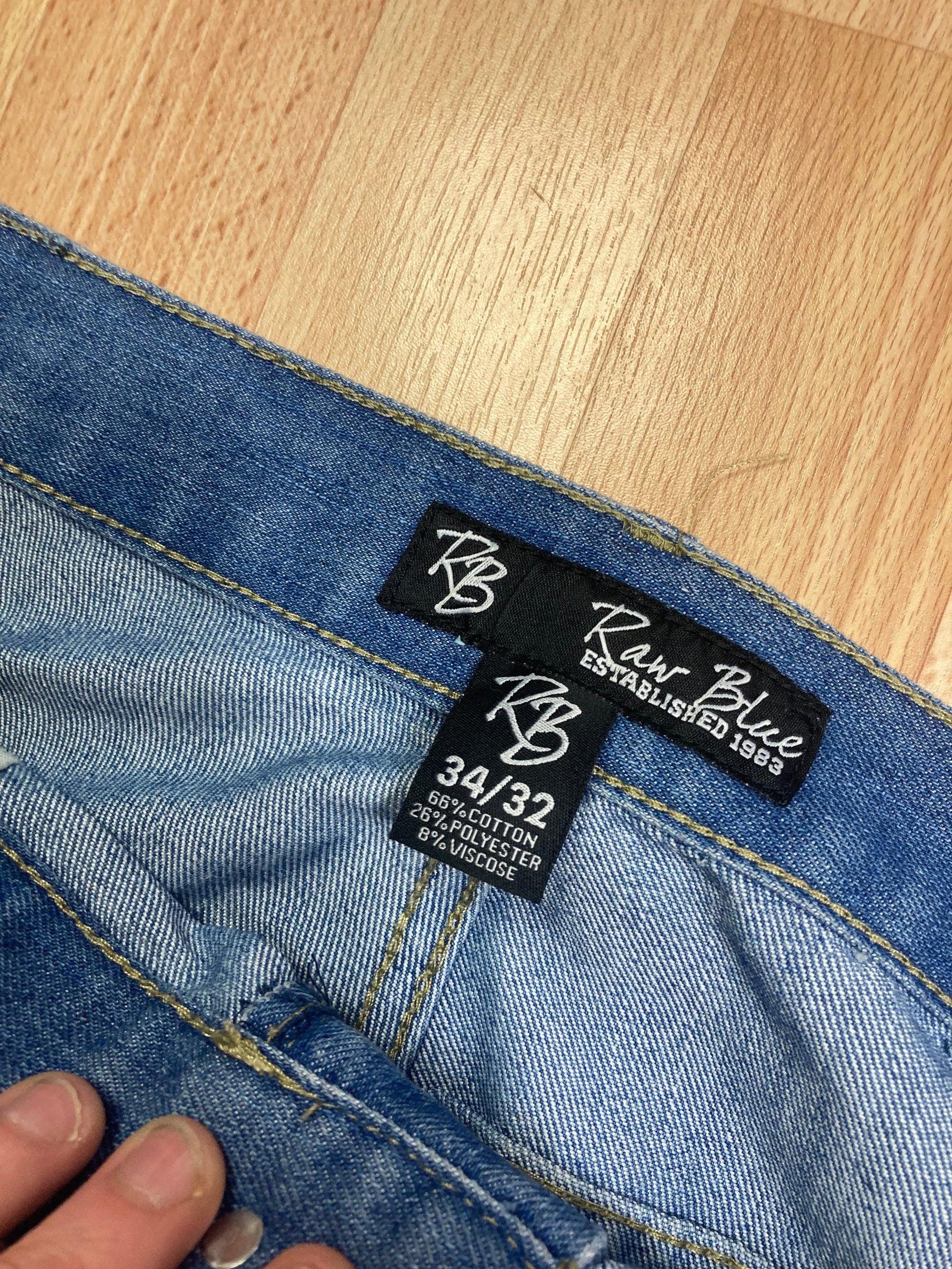 Rawblue baggy hiphop - Size XL - vintage - ample - brodé - 1990s - 2000s - cybery2k - rare Bigshopstyle