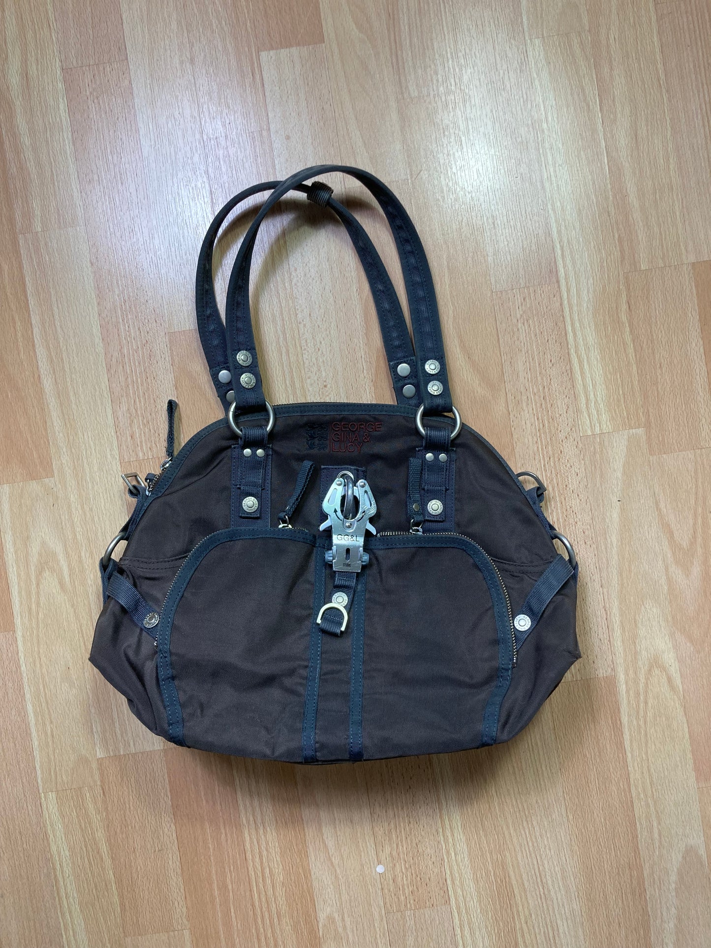 George gina & Lucy Bag - vintage - ample - brodé - 1990s - 2000s - cybery2k - rare