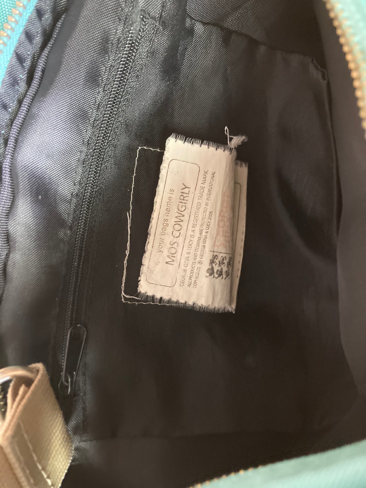 George gina & Lucy Bag - vintage - ample - brodé - 1990s - 2000s - cybery2k - rare