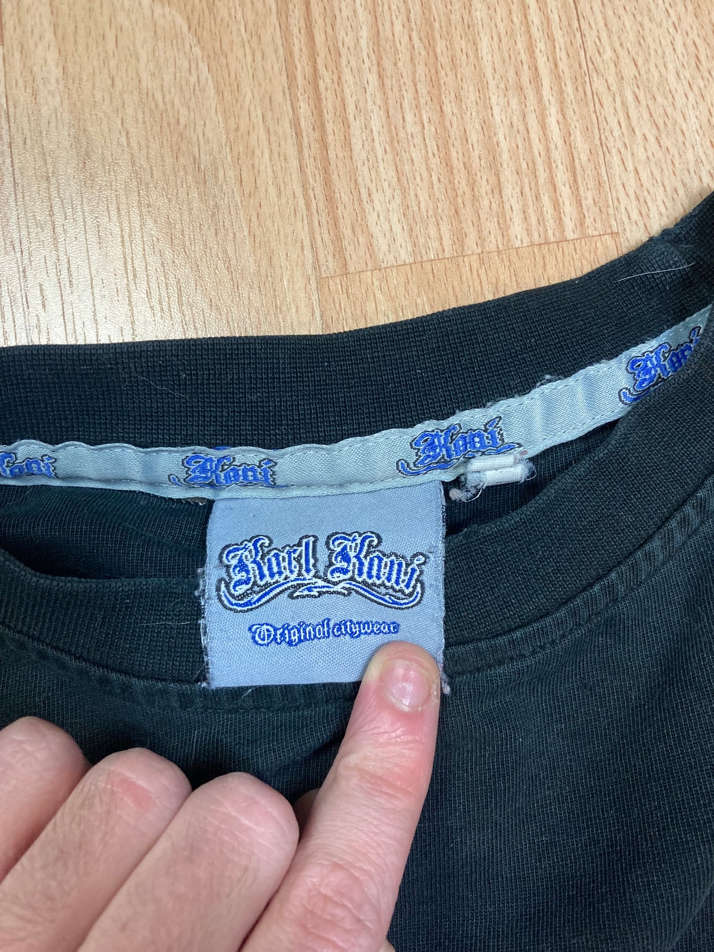 Longsleeve Karlkani hiphop - Size M - vintage - ample - brodé - 1990s - 2000s - cybery2k - rare