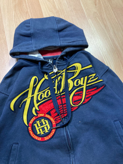 Hoodboyz zip hoodie hiphop - Size - vintage - ample - brodé - 1990s - 2000s - cybery2k - rare