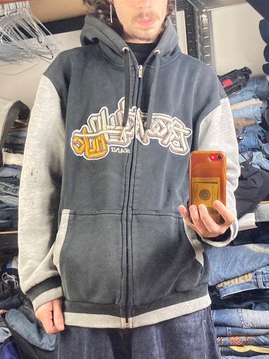 Pull zip Karlkani hiphop - Size M - vintage - ample - brodé - 1990s - 2000s - cybery2k - rare
