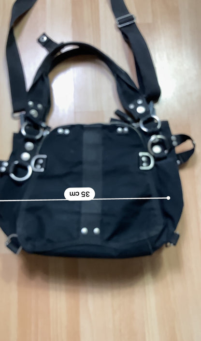 George gina & Lucy Bag - vintage - ample - brodé - 1990s - 2000s - cybery2k - rare