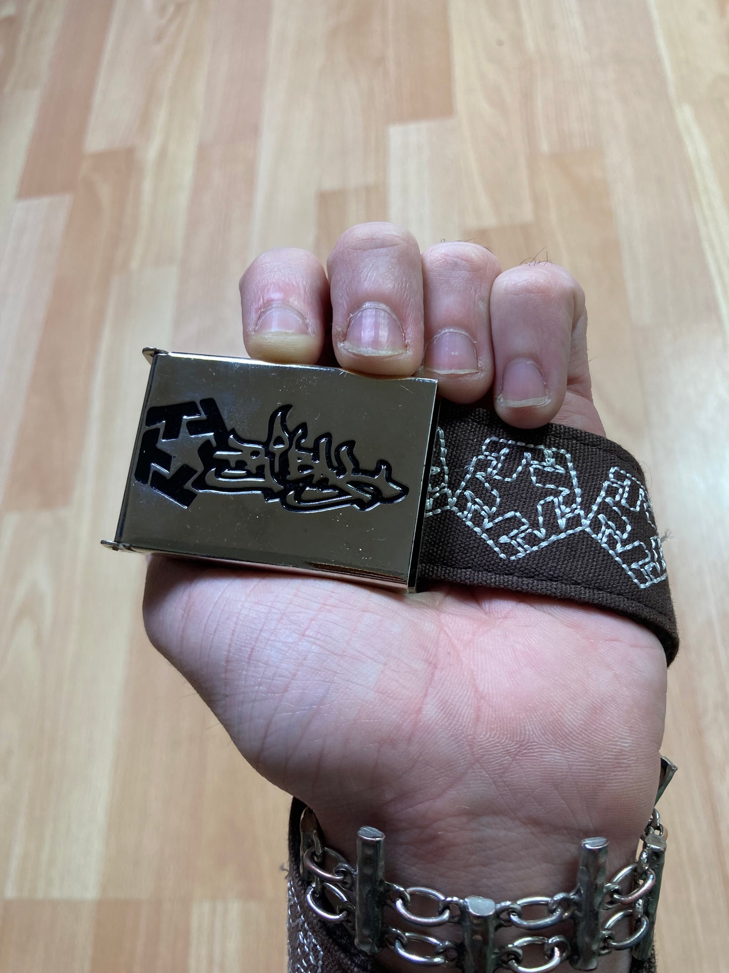 Tribalgear Belt - vintage - ample - brodé - 1990s - 2000s - cybery2k - rare