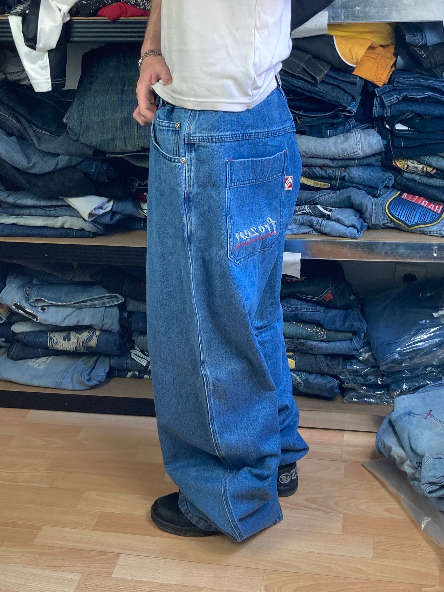 Frozen baggy hiphop - Size L-XL - vintage - ample - brodé - 1990s - 2000s - cybery2k - rare