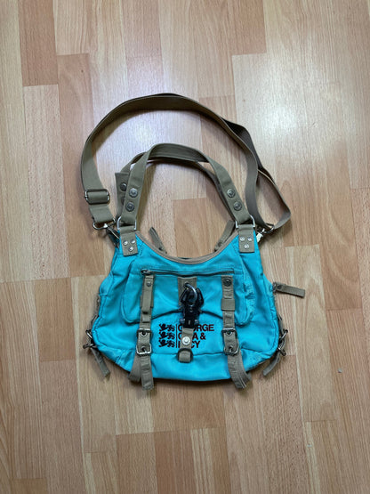 George gina & Lucy Bag - vintage - ample - brodé - 1990s - 2000s - cybery2k - rare