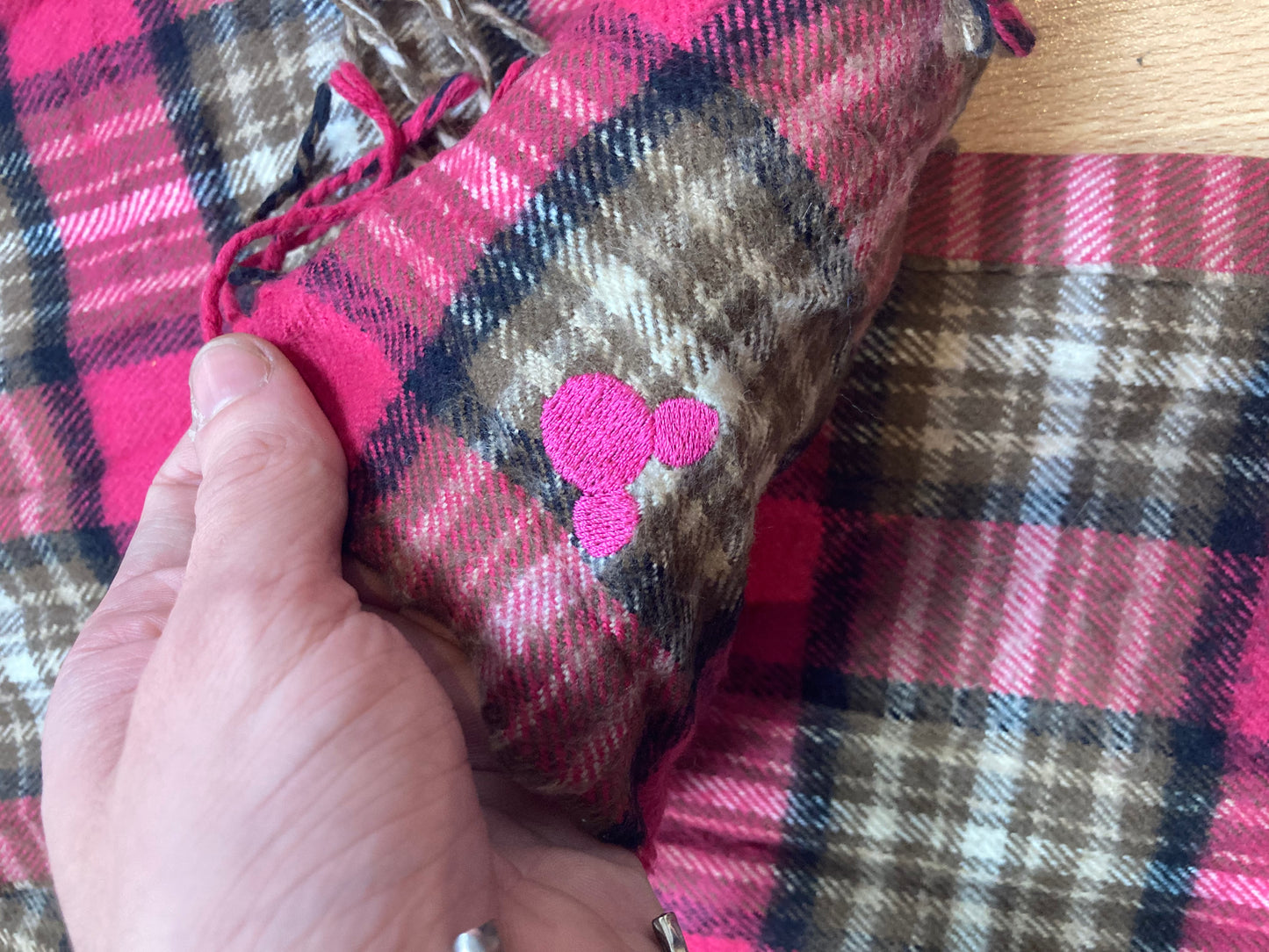 Scarf - vintage - ample - brodé - 1990s - 2000s - cybery2k - rare