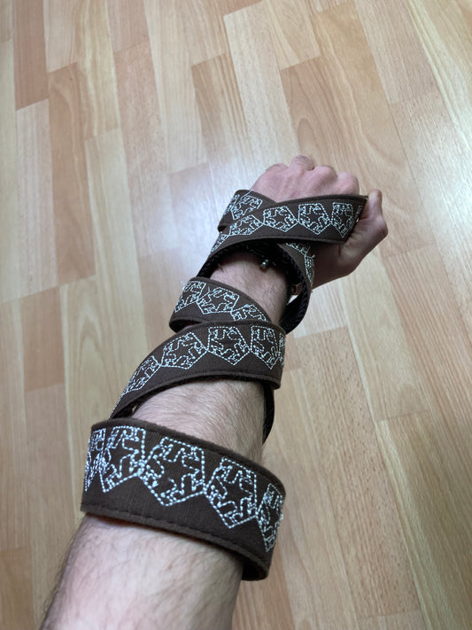 Tribalgear Belt - vintage - ample - brodé - 1990s - 2000s - cybery2k - rare