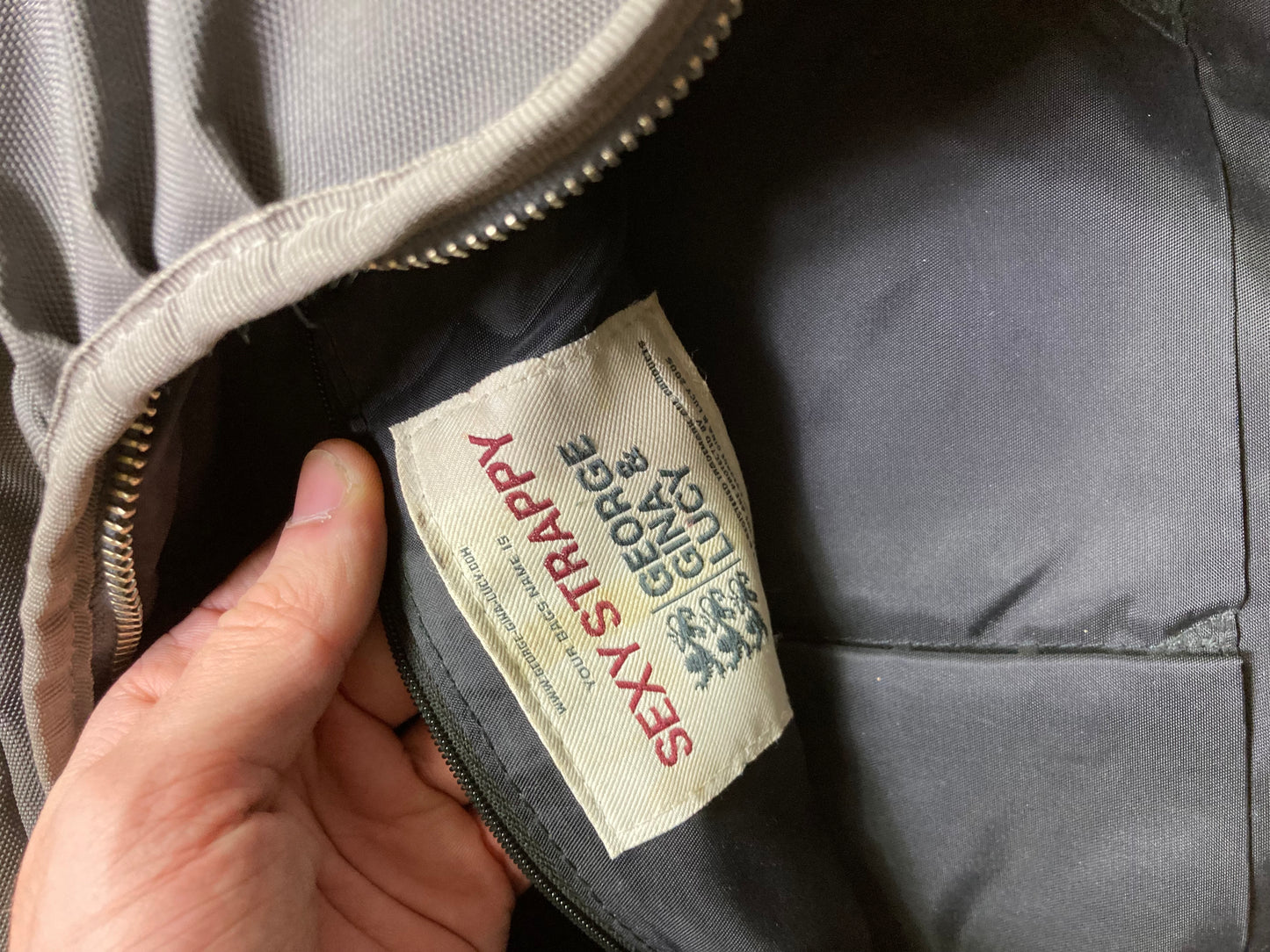 George gina & Lucy Bag - vintage - ample - brodé - 1990s - 2000s - cybery2k - rare