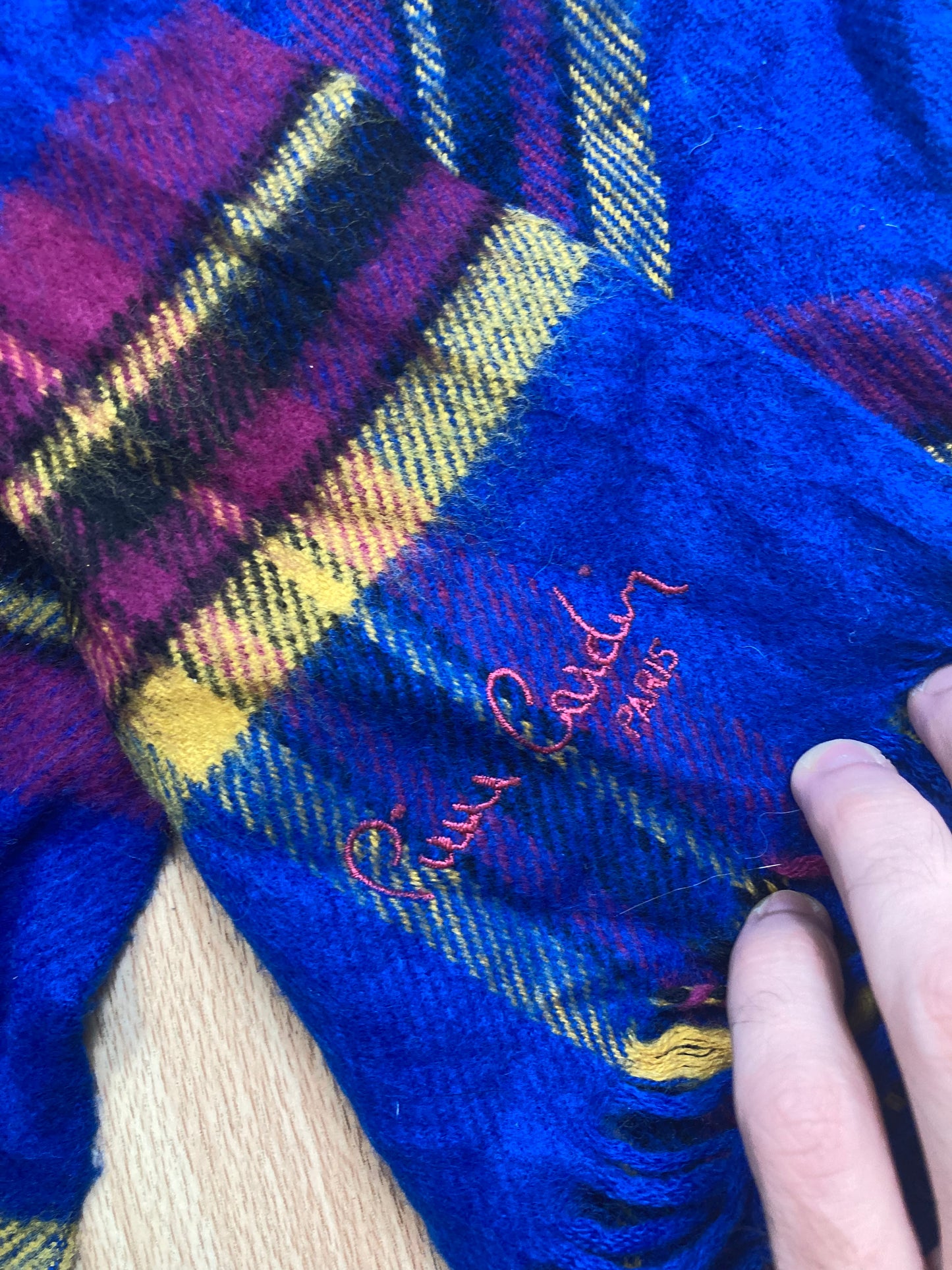 Scarf - vintage - ample - brodé - 1990s - 2000s - cybery2k - rare