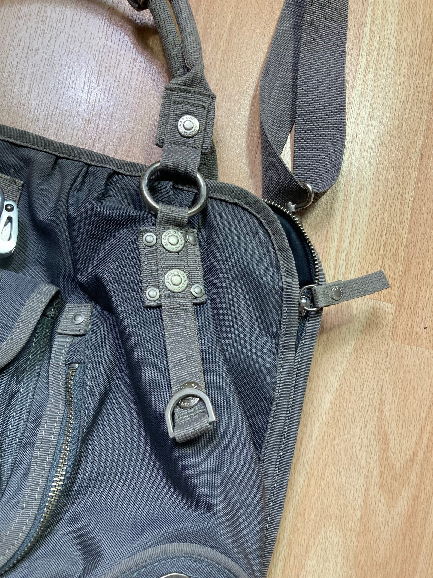 George gina & Lucy Bag - vintage - ample - brodé - 1990s - 2000s - cybery2k - rare