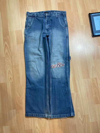 WYX baggy hiphop - Size M - vintage - ample - brodé - 1990s - 2000s - cybery2k - rare