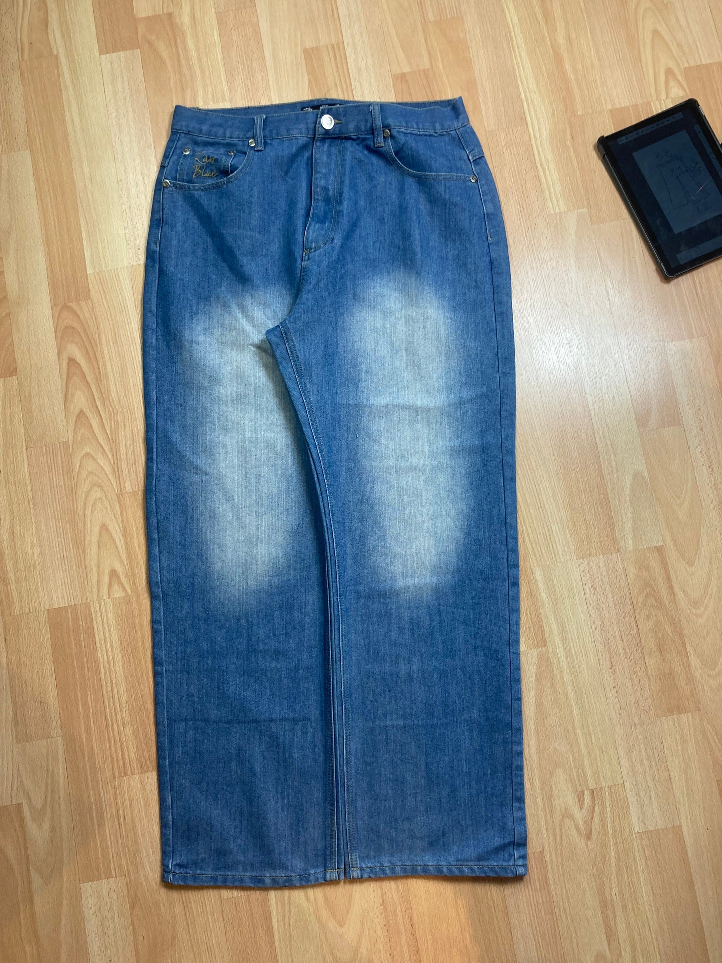 Rawblue baggy hiphop - Size XL - vintage - ample - brodé - 1990s - 2000s - cybery2k - rare Bigshopstyle
