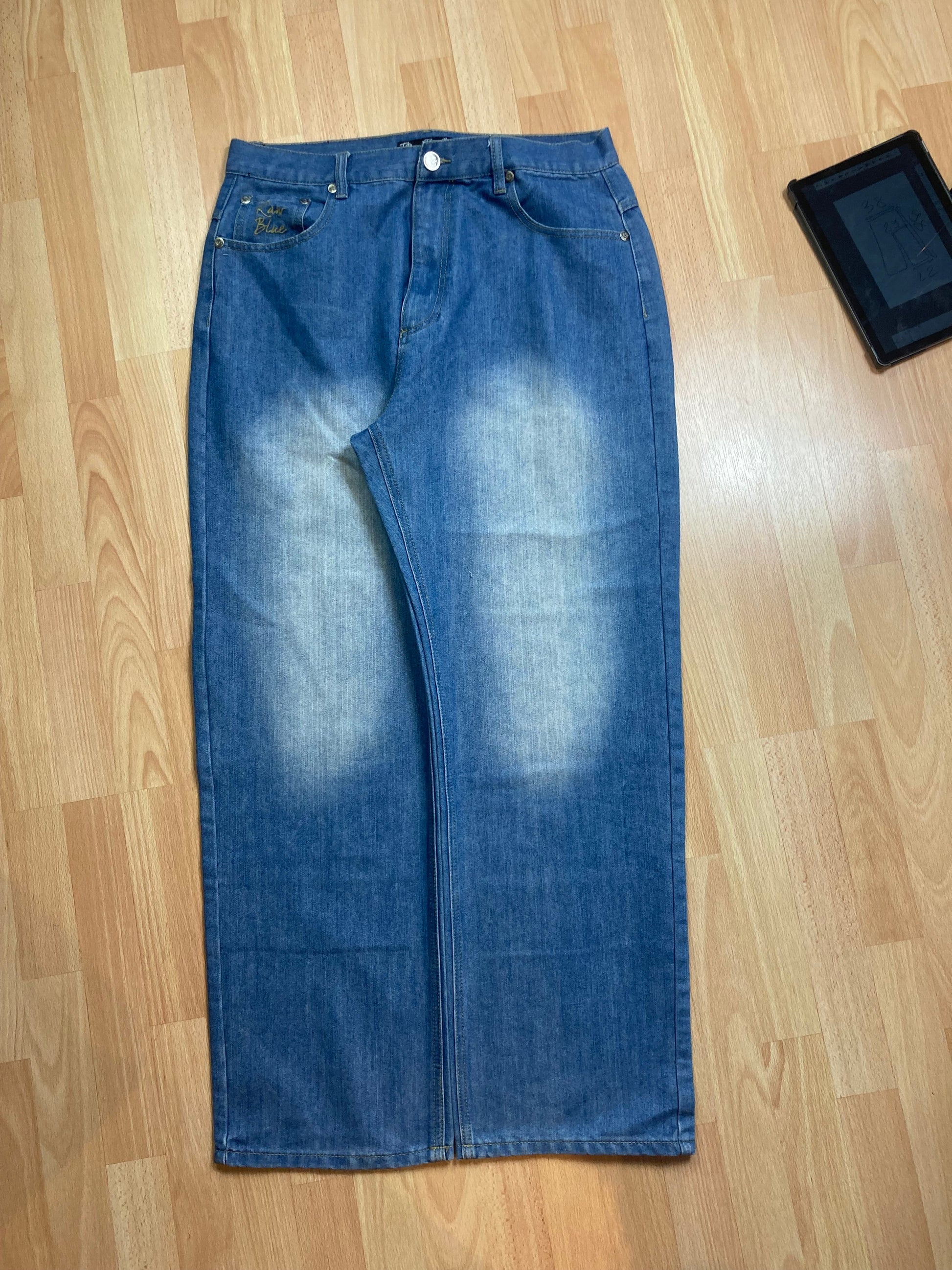 Rawblue baggy hiphop - Size XL - vintage - ample - brodé - 1990s - 2000s - cybery2k - rare Bigshopstyle