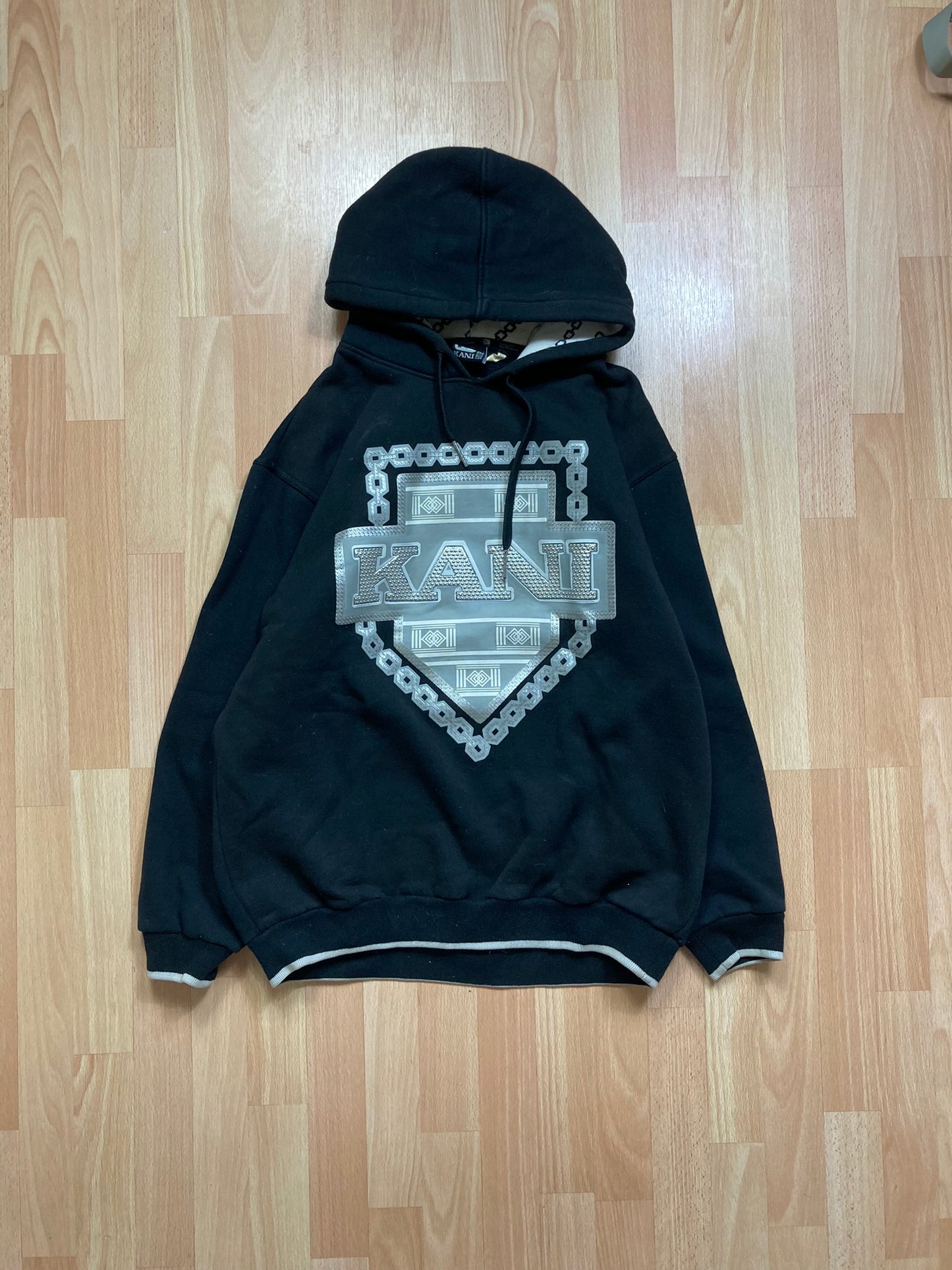 Hoodie Karlkani hiphop - Size  L - vintage - ample - brodé - 1990s - 2000s - cybery2k - rare