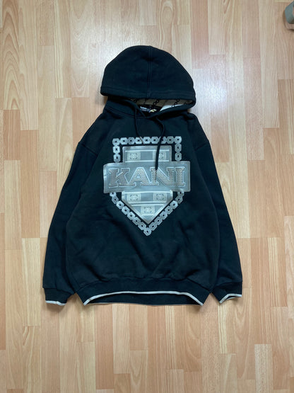 Hoodie Karlkani hiphop - Size  L - vintage - ample - brodé - 1990s - 2000s - cybery2k - rare