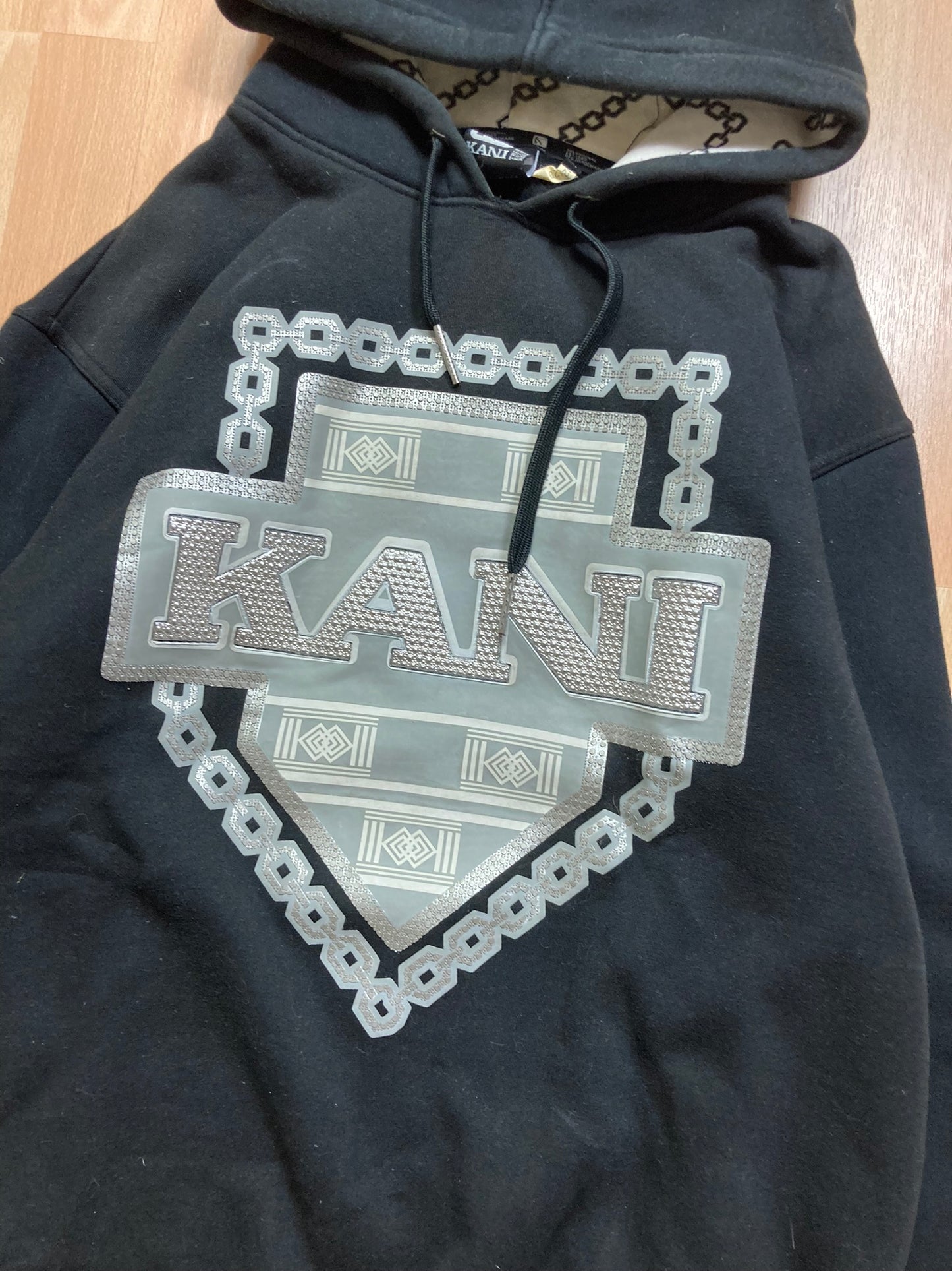 Hoodie Karlkani hiphop - Size  L - vintage - ample - brodé - 1990s - 2000s - cybery2k - rare