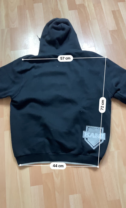 Hoodie Karlkani hiphop - Size  L - vintage - ample - brodé - 1990s - 2000s - cybery2k - rare