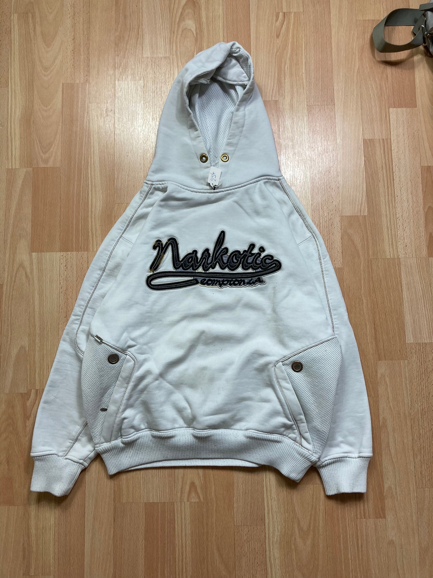 Hoodie Narkotic hiphop - Size XL - vintage - ample - brodé - 1990s - 2000s - cybery2k - rare