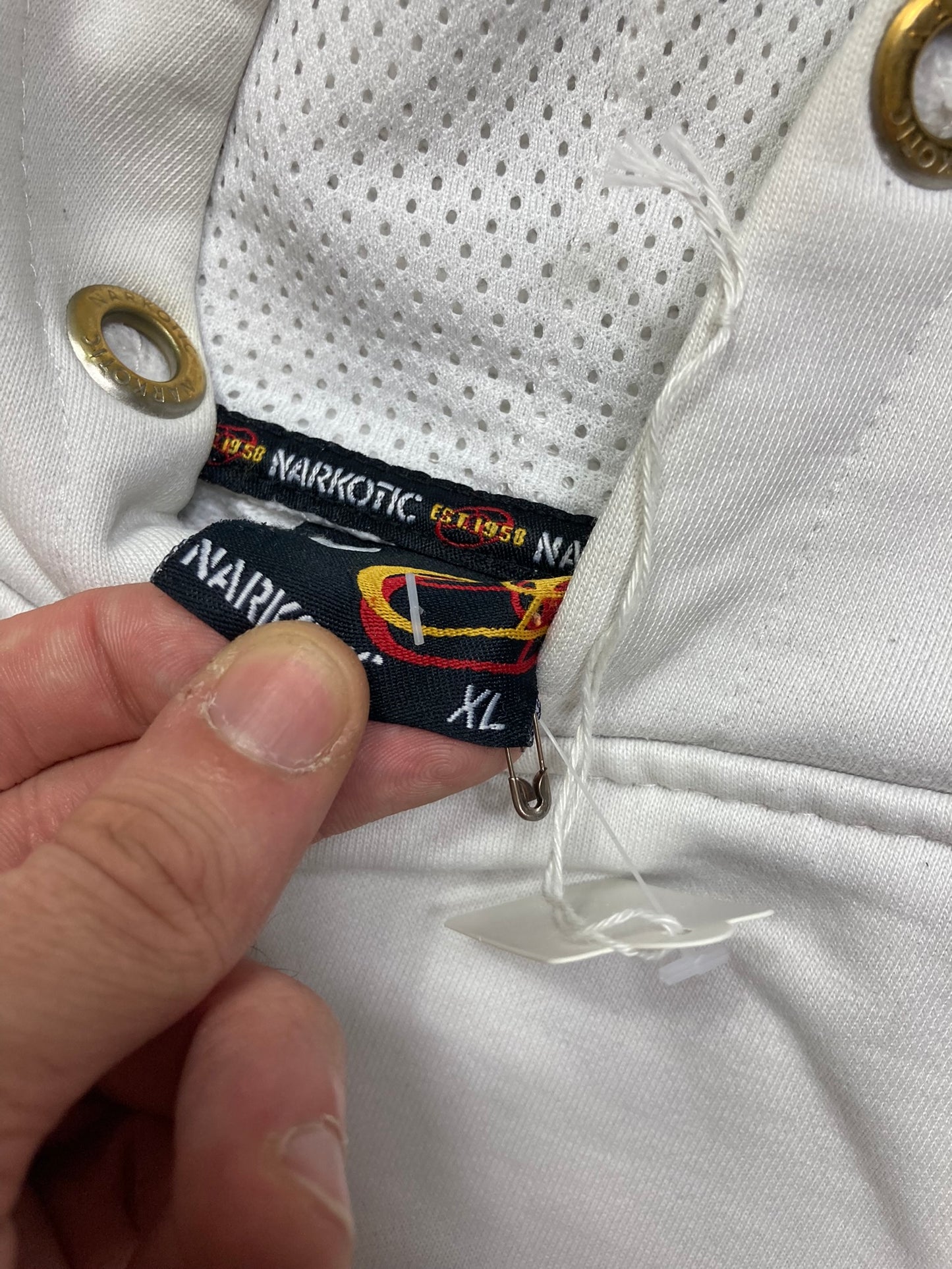 Hoodie Narkotic hiphop - Size XL - vintage - ample - brodé - 1990s - 2000s - cybery2k - rare