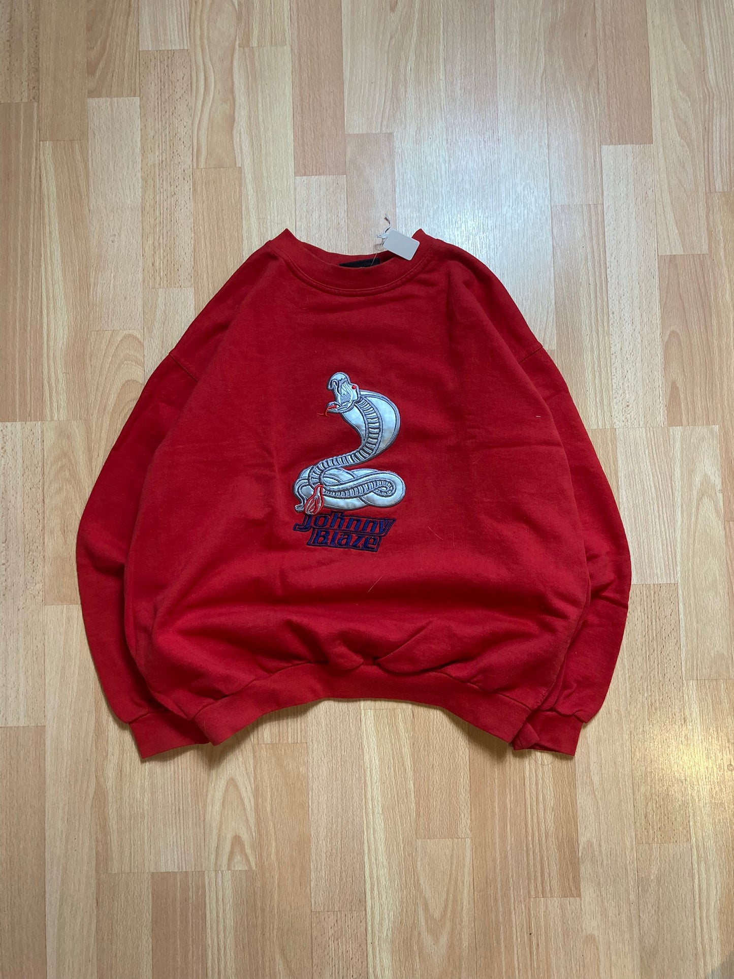 Crewneck JohnyBlaze hiphop - Size  M - vintage - ample - brodé - 1990s - 2000s - cybery2k - rare