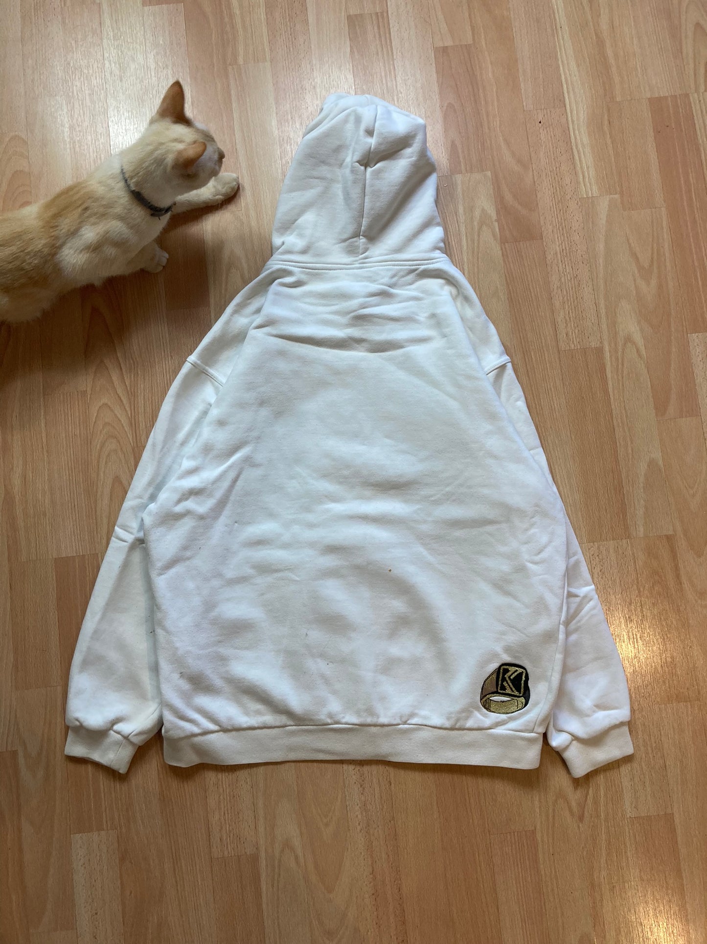 Hoodie Zip Karlkani hiphop - Size L - vintage - ample - brodé - 1990s - 2000s - cybery2k - rare