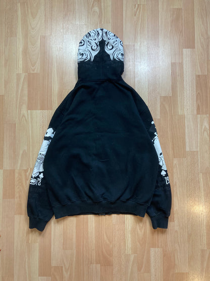 Hoodie Zip EckoUNLTD hiphop - Size L - vintage - ample - brodé - 1990s - 2000s - cybery2k - rare