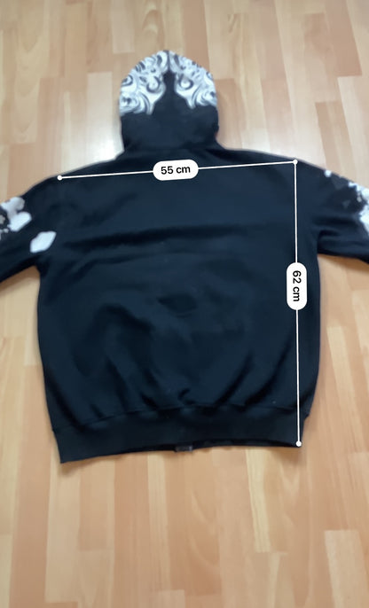 Hoodie Zip EckoUNLTD hiphop - Size L - vintage - ample - brodé - 1990s - 2000s - cybery2k - rare