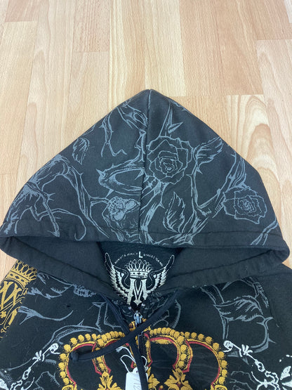 Hoodie zip MinutMirth hiphop - Size M - vintage - ample - brodé - 1990s - 2000s - cybery2k - rare