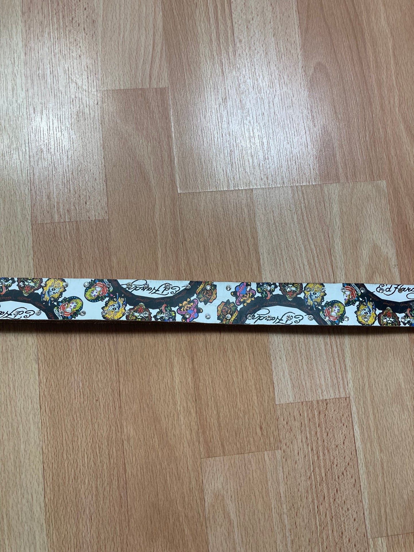 EdHardy Belt - vintage - ample - brodé - 1990s - 2000s - cybery2k - rare