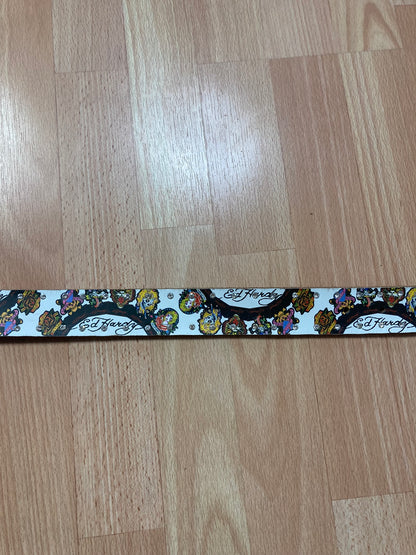 EdHardy Belt - vintage - ample - brodé - 1990s - 2000s - cybery2k - rare