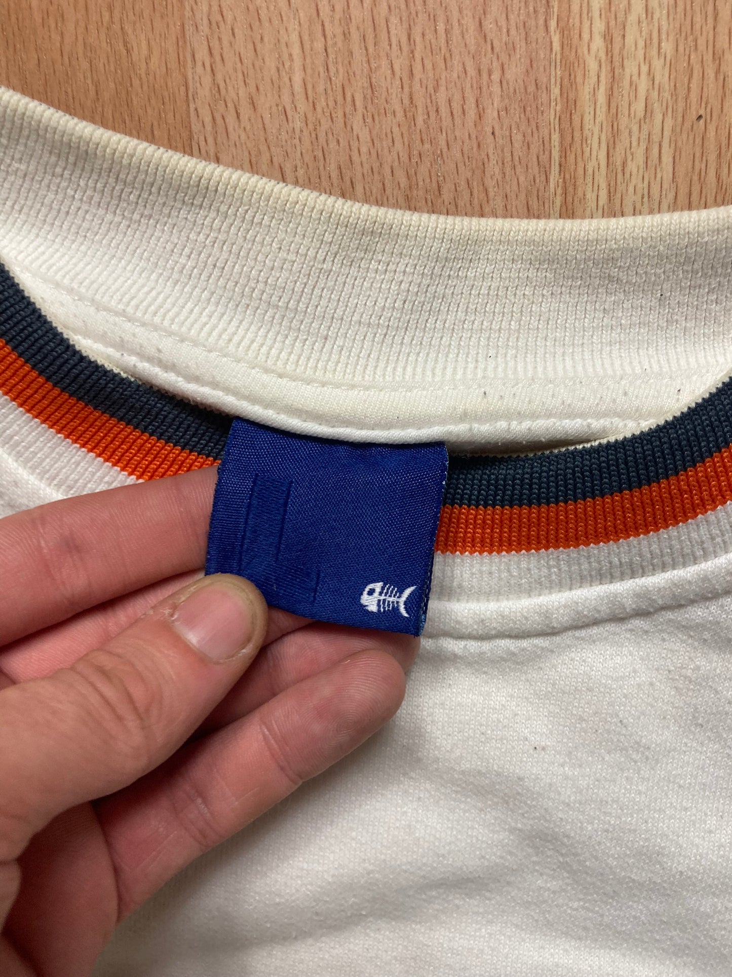 Crewneck Fishbone hiphop - Size L - vintage - ample - brodé - 1990s - 2000s - cybery2k - rare