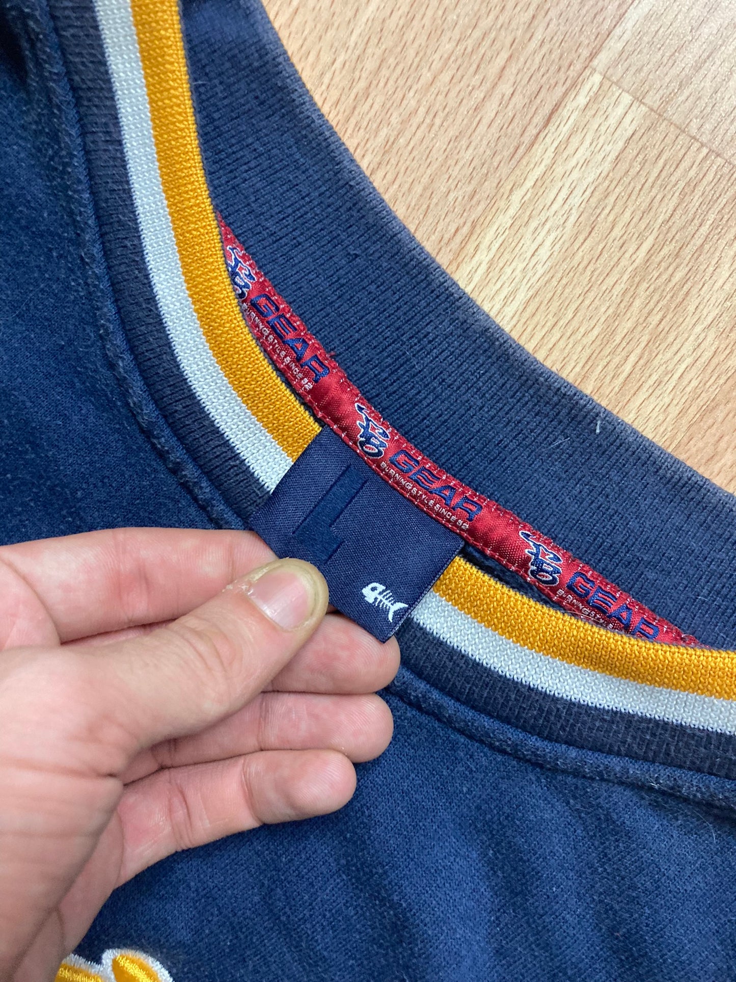 Crewneck Fishbone hiphop - Size L - vintage - ample - brodé - 1990s - 2000s - cybery2k - rare