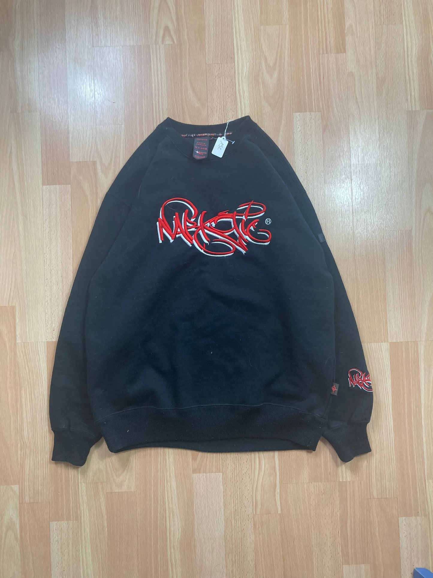 CrewNeck Narkotic hiphop - Size M - vintage - ample - brodé - 1990s - 2000s - cybery2k - rare