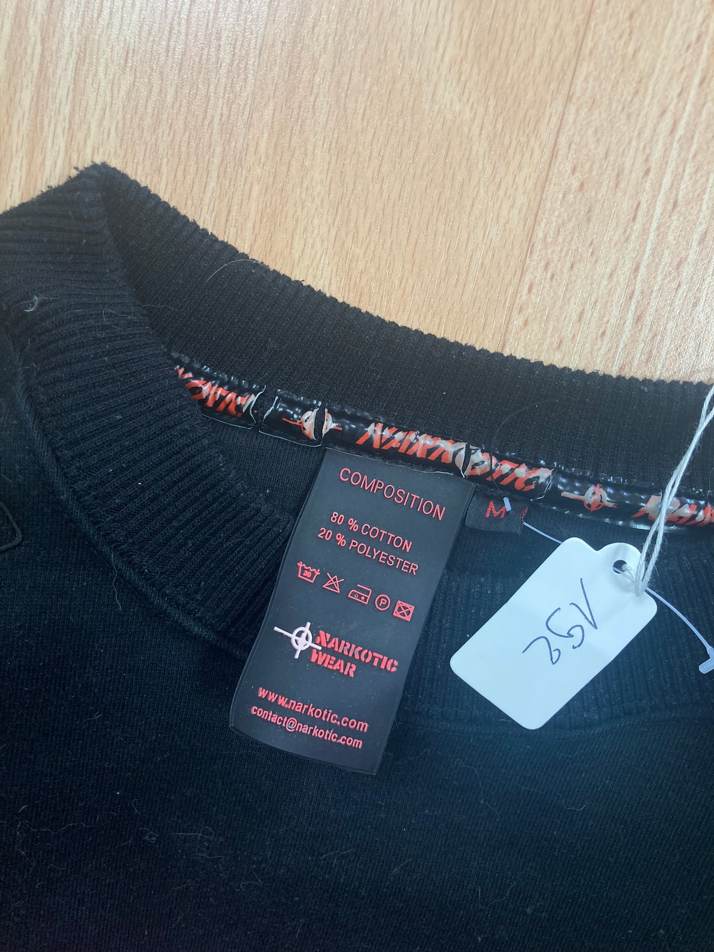 CrewNeck Narkotic hiphop - Size M - vintage - ample - brodé - 1990s - 2000s - cybery2k - rare