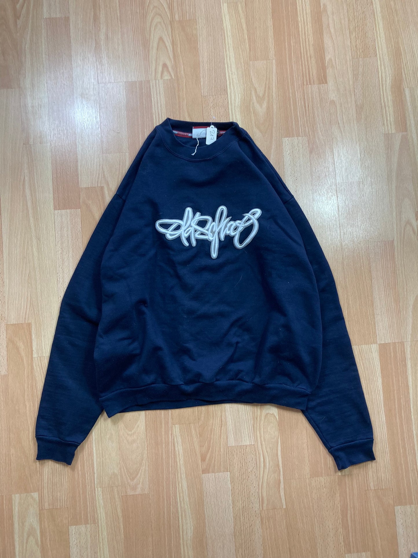 Crewneck OldSchool hiphop - Size XL - vintage - ample - brodé - 1990s - 2000s - cybery2k - rare